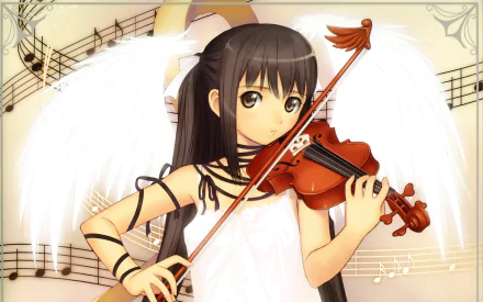 violinist Anime music HD Desktop Wallpaper | Background Image