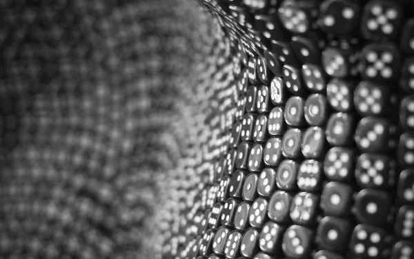 Black & White man made dice HD Desktop Wallpaper | Background Image