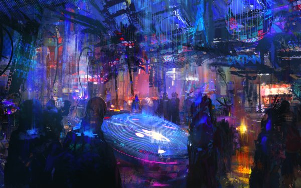 Sci Fi Cyberpunk People HD Wallpaper | Background Image