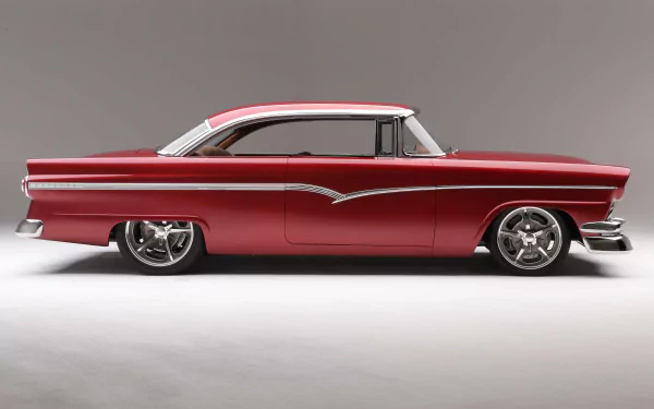 hot rod Ford vehicle 1956 Ford Victoria HD Desktop Wallpaper | Background Image