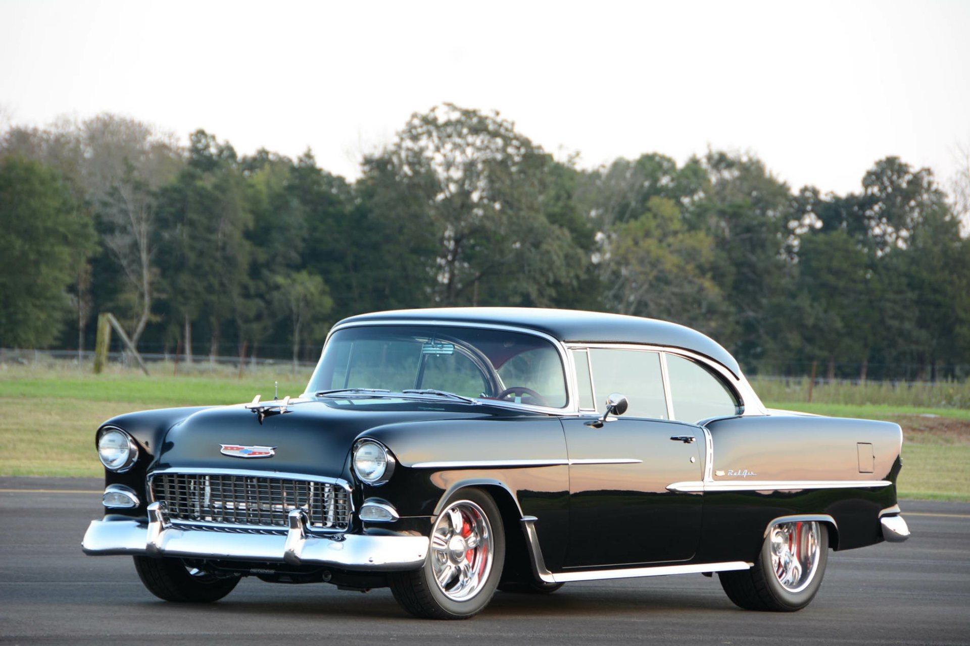 Download Hot Rod 1955 Chevrolet Bel Air Vehicle Chevrolet Bel Air HD Wallpaper