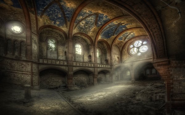 Man Made Ruin Sunbeam Building Architecture HD Wallpaper | Background Image