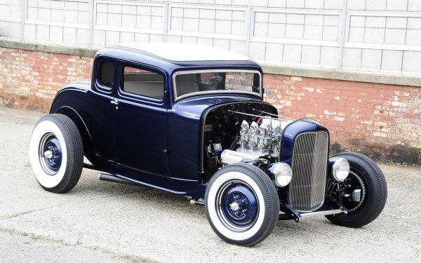Vehicles Ford Coupe Ford 1932 Ford Coupe Hot Rod Vintage Car HD Wallpaper | Background Image
