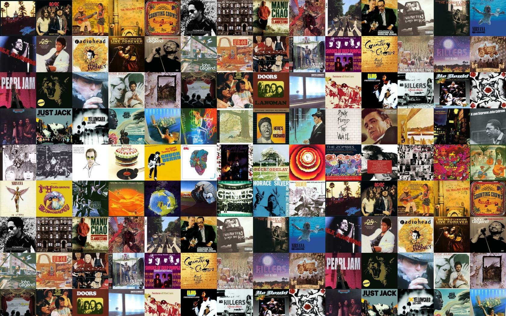 Album Cover Collage Wallpaper