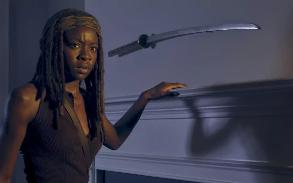 Michonne (The Walking Dead) Danai Gurira TV Show The Walking Dead HD Desktop Wallpaper | Background Image