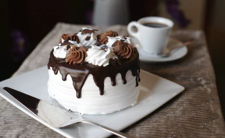 cream chocolate food cake HD Desktop Wallpaper | Background Image