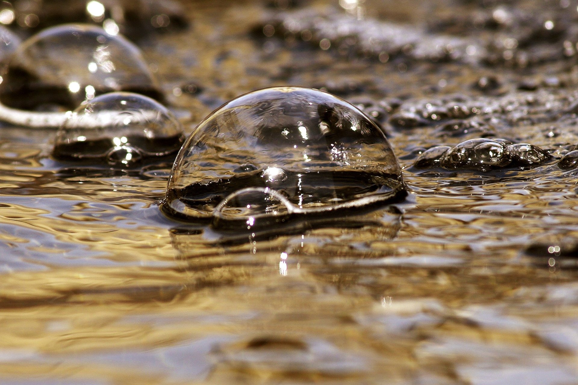 Download Water Photography Bubble HD Wallpaper