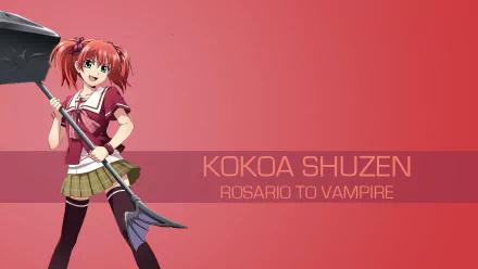 Kokoa Shuzen Anime Rosario + Vampire HD Desktop Wallpaper | Background Image