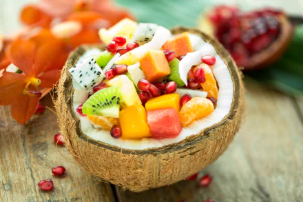 coconut food fruit HD Desktop Wallpaper | Background Image