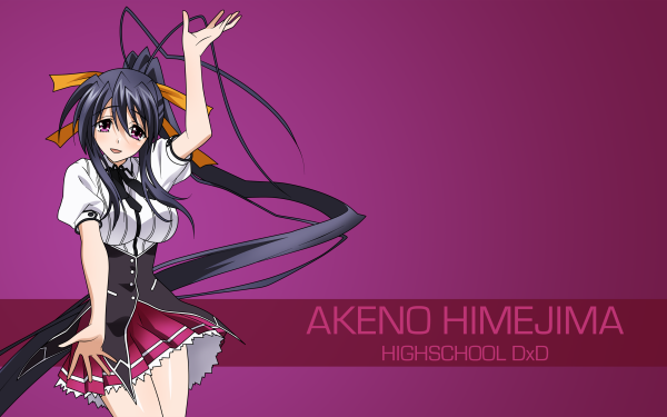 Anime High School DxD Akeno Himejima HD Wallpaper | Background Image