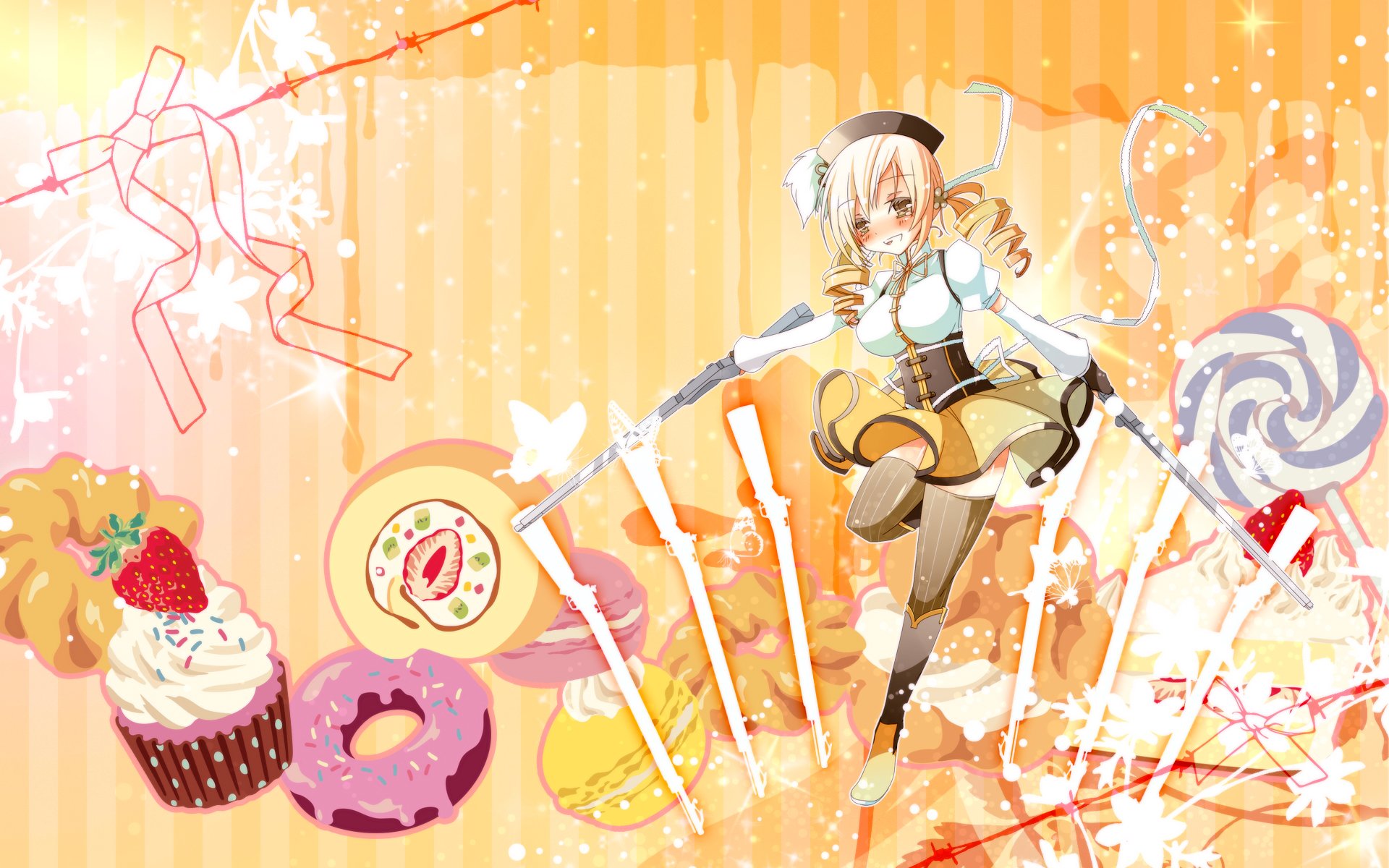 Download Mami Tomoe Anime Puella Magi Madoka Magica HD Wallpaper