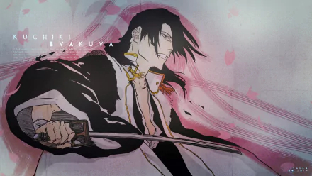 Byakuya Kuchiki Anime Bleach HD Desktop Wallpaper | Background Image