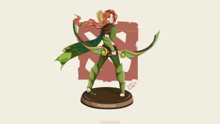 Windranger (DotA 2) video game DotA 2 HD Desktop Wallpaper | Background Image