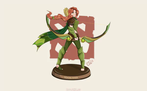 Windranger (DotA 2) video game DotA 2 HD Desktop Wallpaper | Background Image