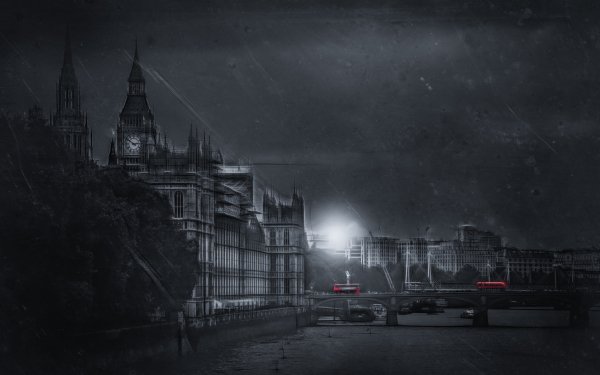 Man Made Palace Of Westminster Palaces United Kingdom London Bridge Selective Color Thames HD Wallpaper | Background Image