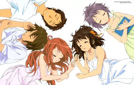 Itsuki Koizumi Mikuru Asahina Yuki Nagato Kyon (Haruhi) Haruhi Suzumiya Anime The Melancholy of Haruhi Suzumiya HD Desktop Wallpaper | Background Image