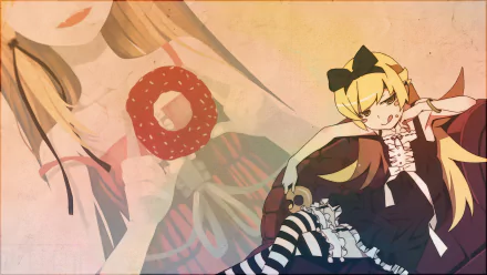 HD anime desktop wallpaper featuring Shinobu Oshino from Bakemonogatari, also known as Kiss-shot Acerola-orion Heart-under-blade, from the Monogatari series.