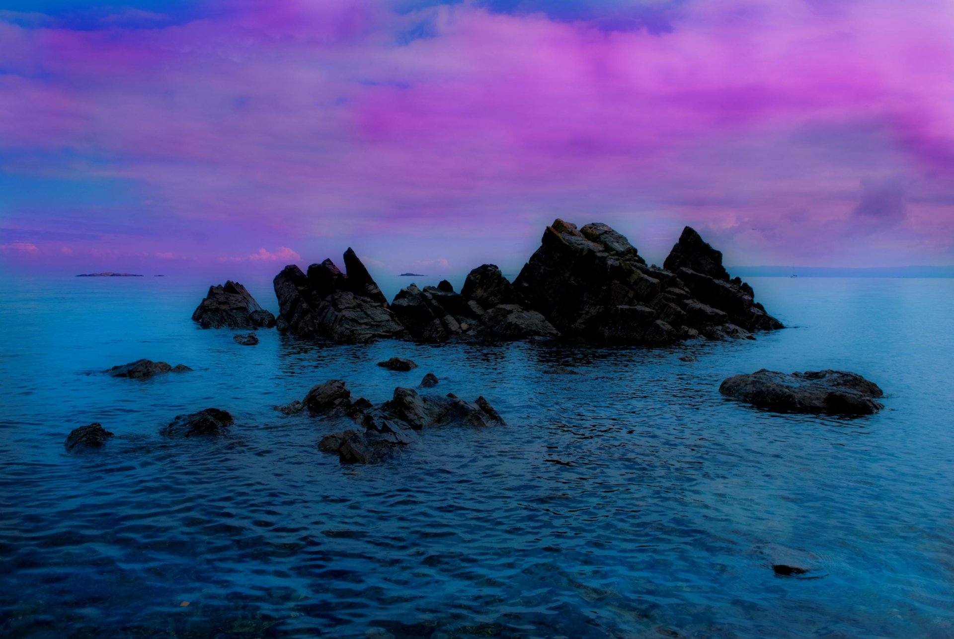 Purple Ocean Sunset