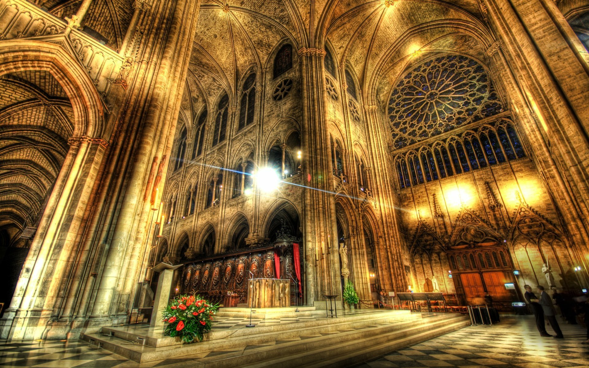 High Altar Inside Notre Dame Cathedral