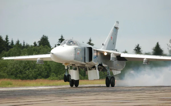 warplane aircraft jet fighter military sukhoi su-24 HD Desktop Wallpaper | Background Image