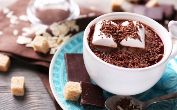 Nahrungsmittel Getränk Sugar Cup Marshmallow Schokolade HD Wallpaper | Hintergrund