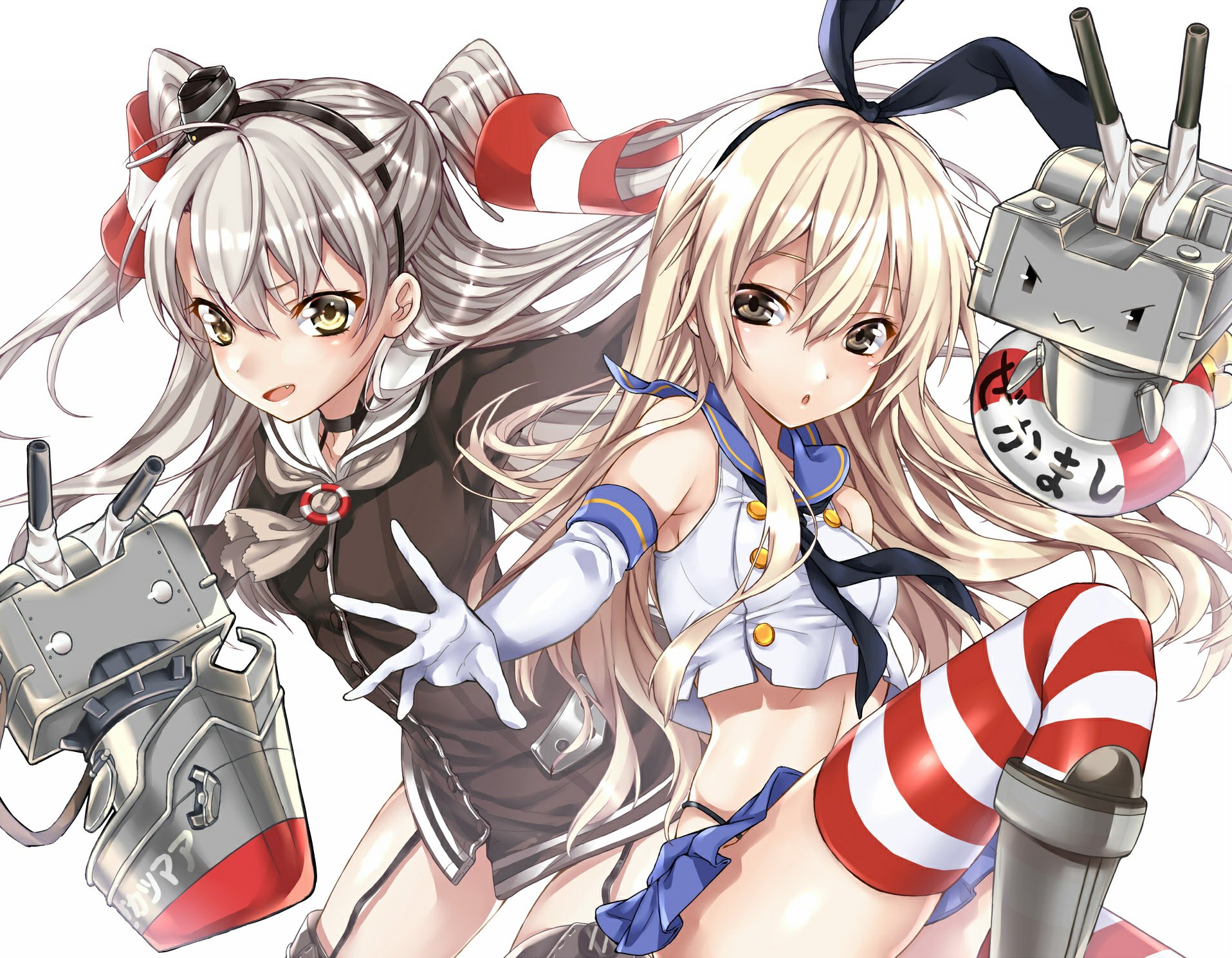 Download Rensouhou-chan Amatsukaze (Kancolle) Shimakaze (Kancolle) Anime Kantai  Collection Wallpaper