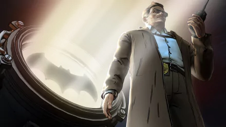 Commissioner Gordon Bat-Signal Batman: A Telltale Game Series video game Batman - The Telltale Series HD Desktop Wallpaper | Background Image
