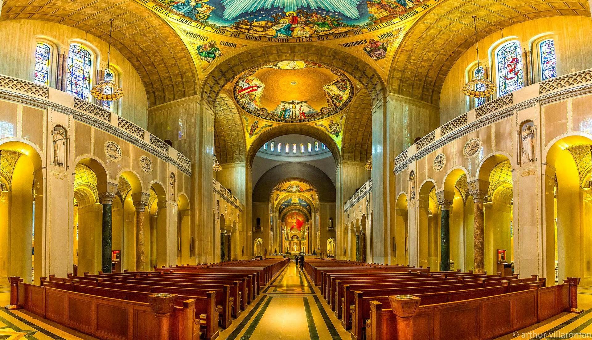 The Inside of a Church HD Wallpaper | Background Image | 1920x1104