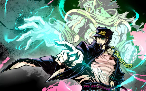 Jotaro Kujo Anime Jojo's Bizarre Adventure HD Desktop Wallpaper | Background Image