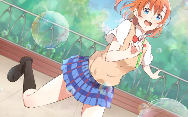 Honoka Kousaka Anime Love Live! HD Desktop Wallpaper | Background Image