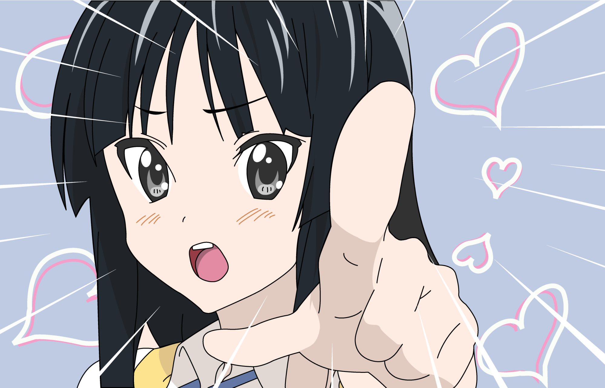 Download Mio Akiyama Anime K-ON! HD Wallpaper
