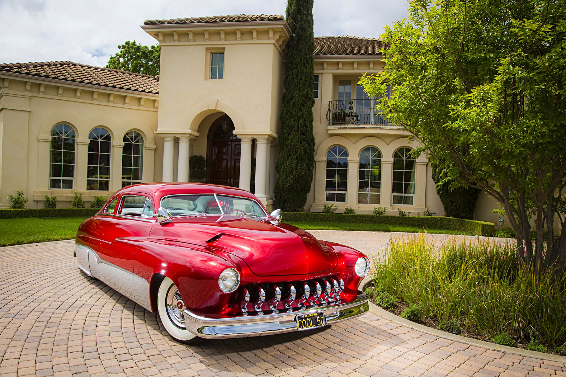 Download Lowrider Vehicle 1950 Mercury Coupe HD Wallpaper