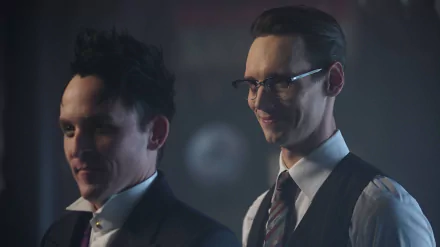 Gotham (TV Show) Edward Nygma Oswald Cobblepot Cory Michael Smith Robin Lord Taylor TV Show gotham HD Desktop Wallpaper | Background Image