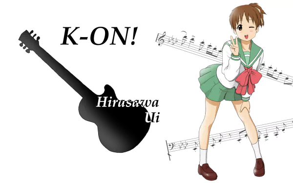 Ui Hirasawa Anime K-ON! HD Desktop Wallpaper | Background Image