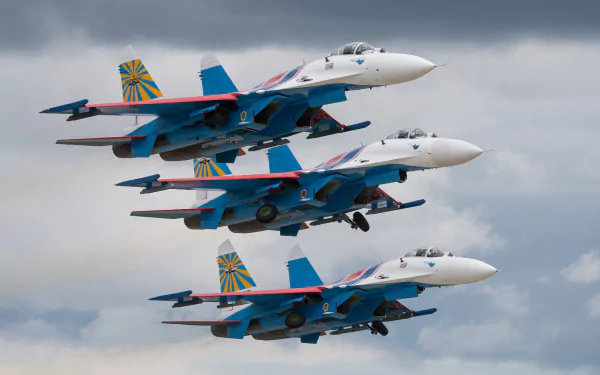warplane aircraft jet fighter military Sukhoi Su-27 HD Desktop Wallpaper | Background Image