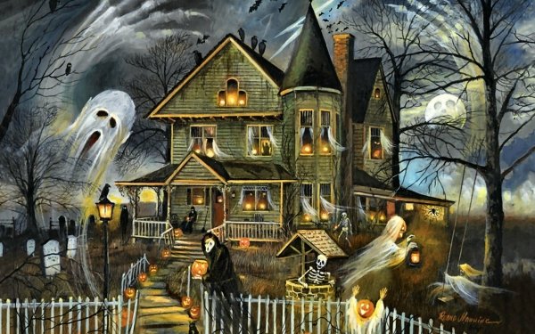 38 Haunted House Hd Wallpapers Background Images Wallpaper Abyss 