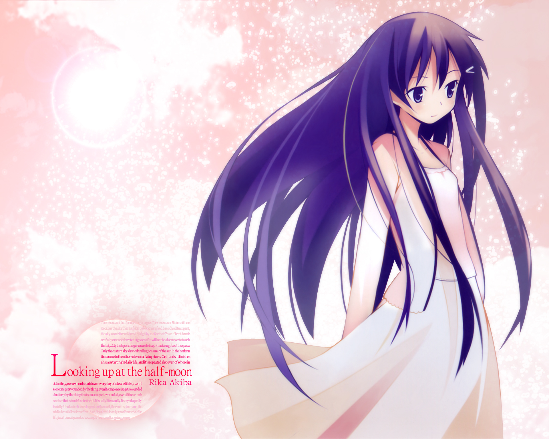 Hanbun No Tsuki Ga Noboru Sora Anime Hanbun no Tsuki ga Noboru Sora HD Wallpaper