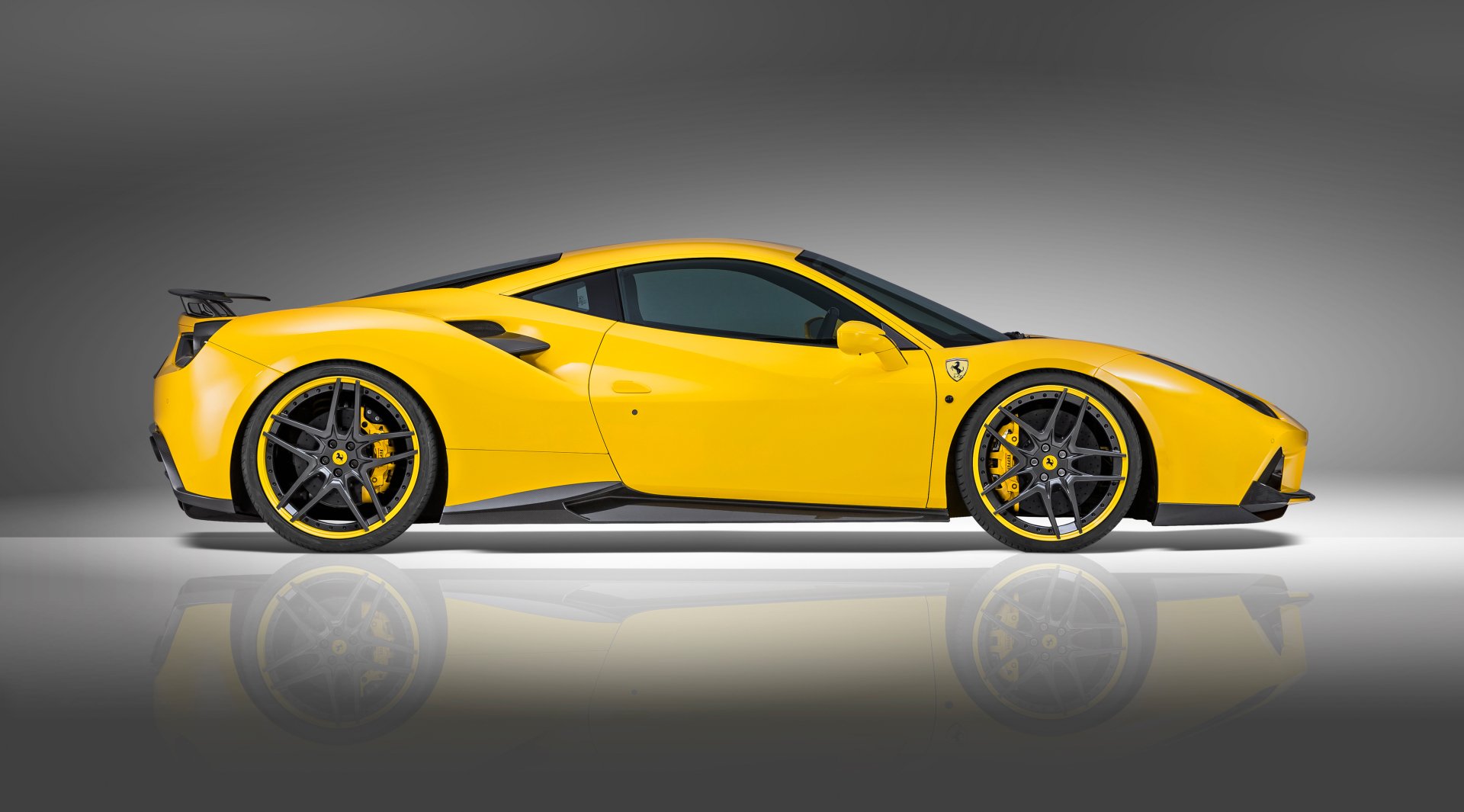 Download Tuning Yellow Car Novitec Rosso Ferrari 488 GTB Vehicle Ferrari 488 4k Ultra HD Wallpaper