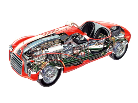 vehicle Ferrari 125 Sport HD Desktop Wallpaper | Background Image