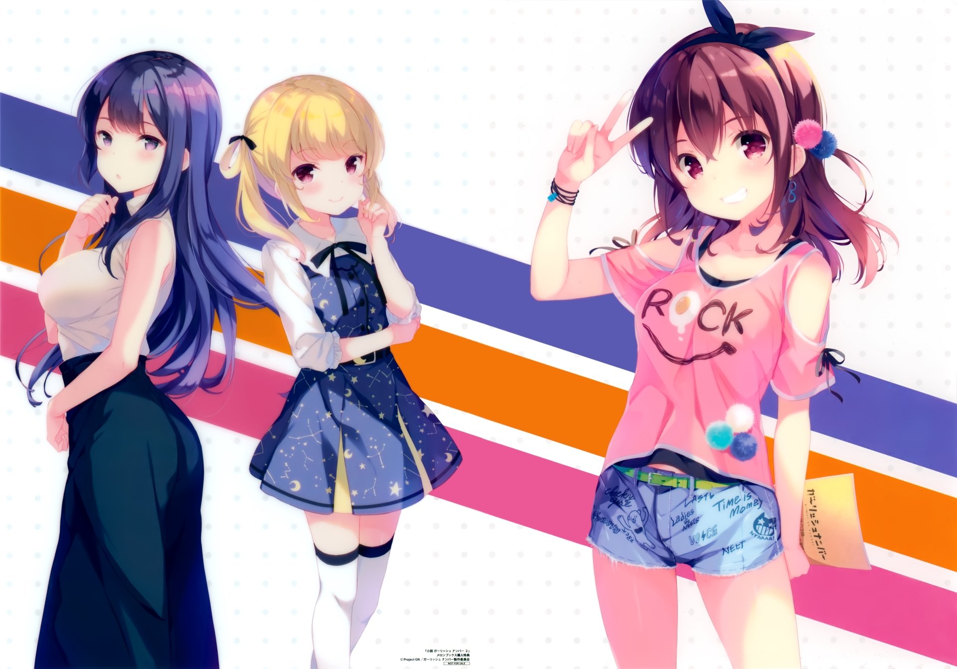 Download Anime Girlish Number 4k Ultra HD Wallpaper