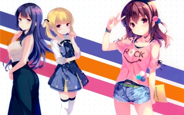 Anime Girlish Number HD Wallpaper | Background Image