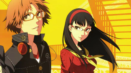 Yukiko Amagi Yousuke Hanamura video game Persona 4 HD Desktop Wallpaper | Background Image