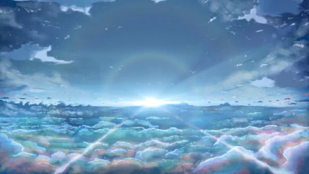 sun cloud Anime sky Sky Anime HD Desktop Wallpaper | Background Image