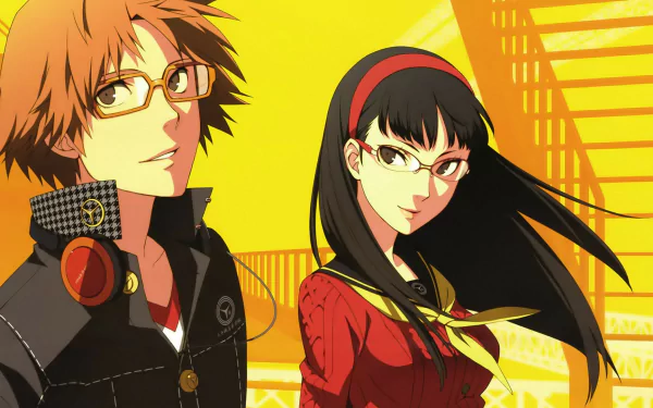 Yukiko Amagi Yousuke Hanamura video game Persona 4 HD Desktop Wallpaper | Background Image