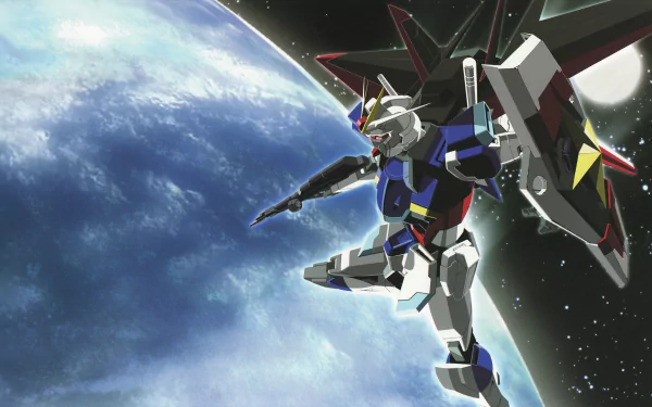 Anime Mobile Suit Gundam Seed Destiny ZGMF-X20A Strike Freedom Gundam HD Desktop Wallpaper | Background Image