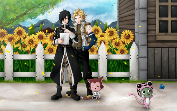 Anime Fairy Tail Sting Eucliffe Rogue Cheney Lector Frosch HD Wallpaper | Background Image