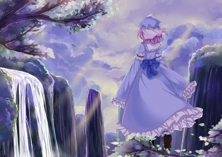 Yuyuko Saigyouji Anime Touhou HD Desktop Wallpaper | Background Image