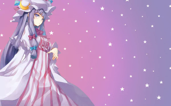 Patchouli Knowledge Anime Touhou HD Desktop Wallpaper | Background Image
