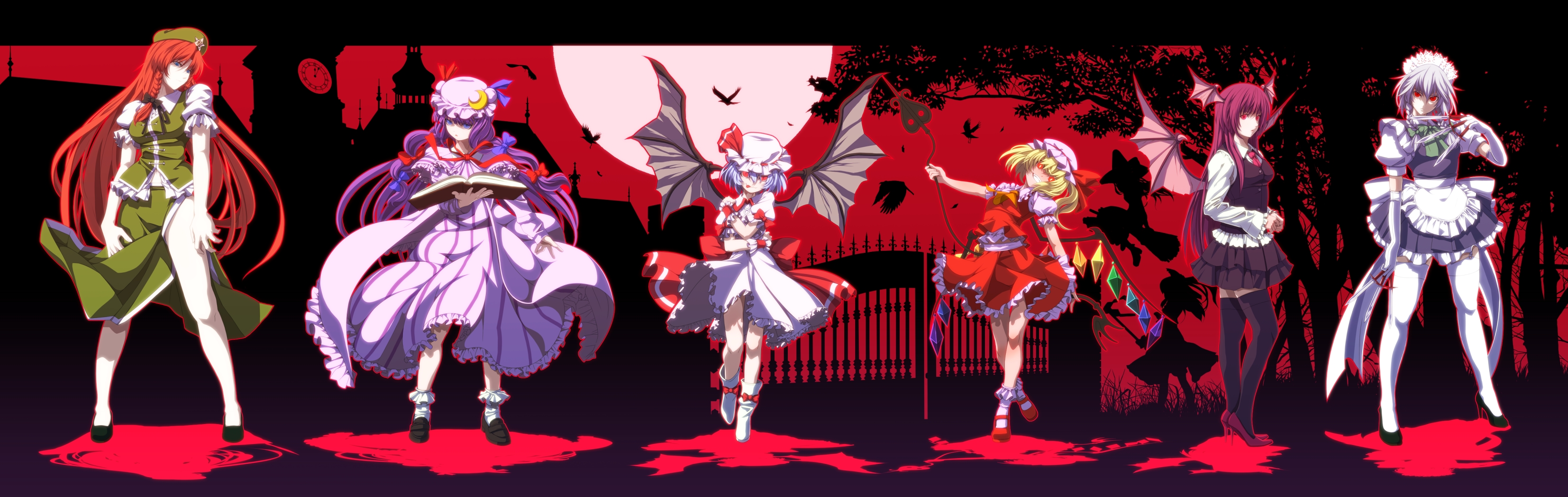 Touhou Wallpaper And Background Image 3308x1050 Id Wallpaper Abyss