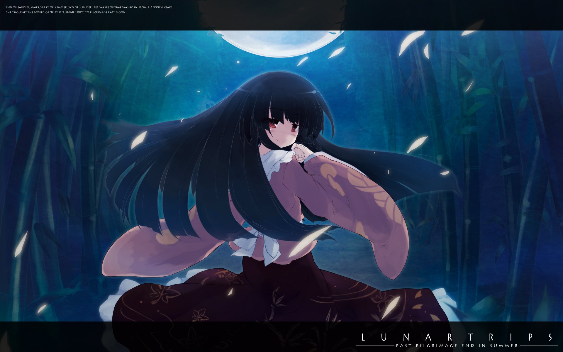 Download Kaguya Houraisan Anime Touhou HD Wallpaper